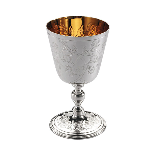 Goblet - Tudor Rose (Partial Gilt)